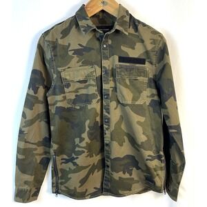 NWT Denim & Flower Ricky Singh Unisex Camouflage Overshirt Shirt/Jacket Size M